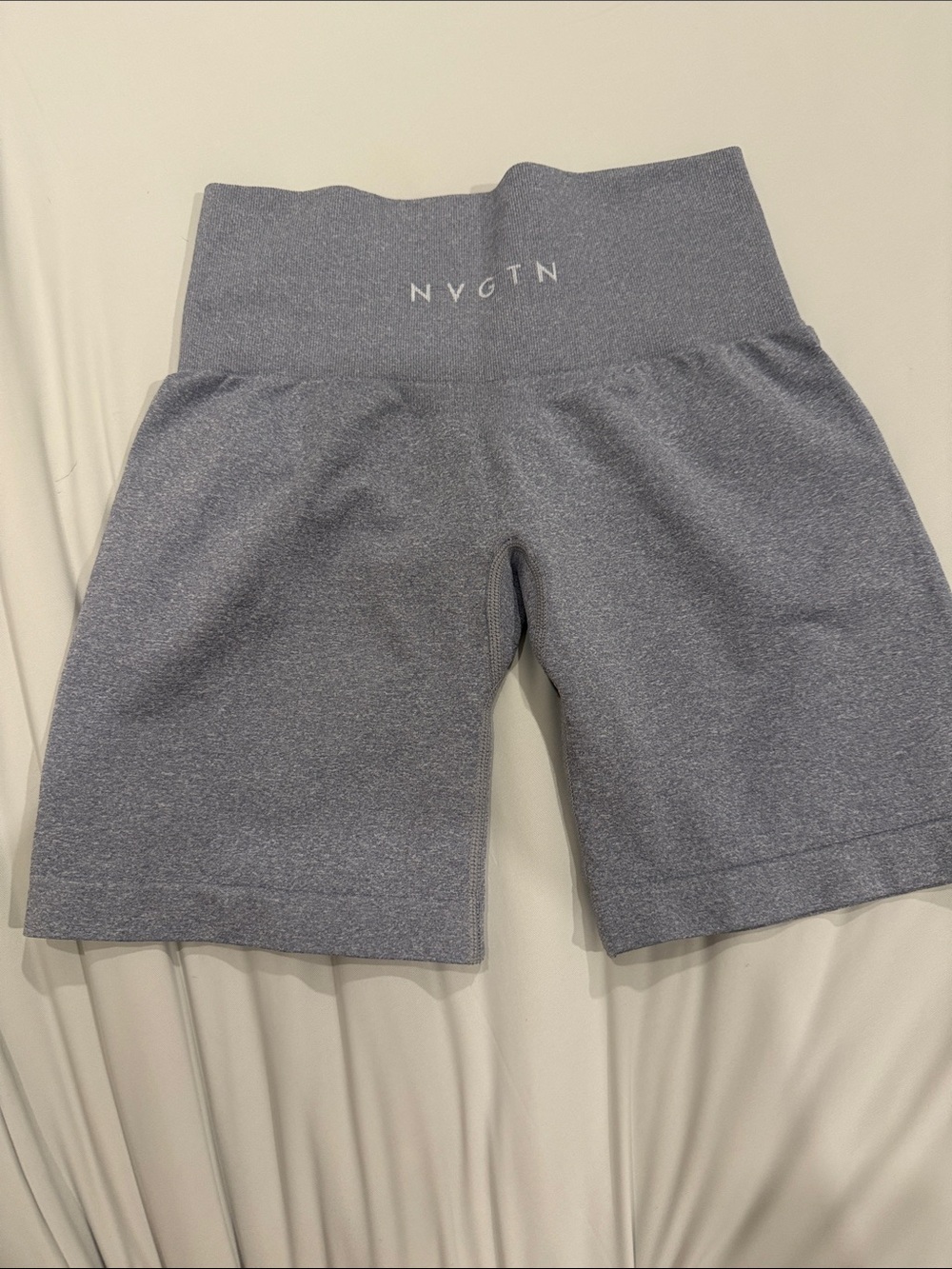 NVGTN High-Waist Heather Gray Bike Shorts